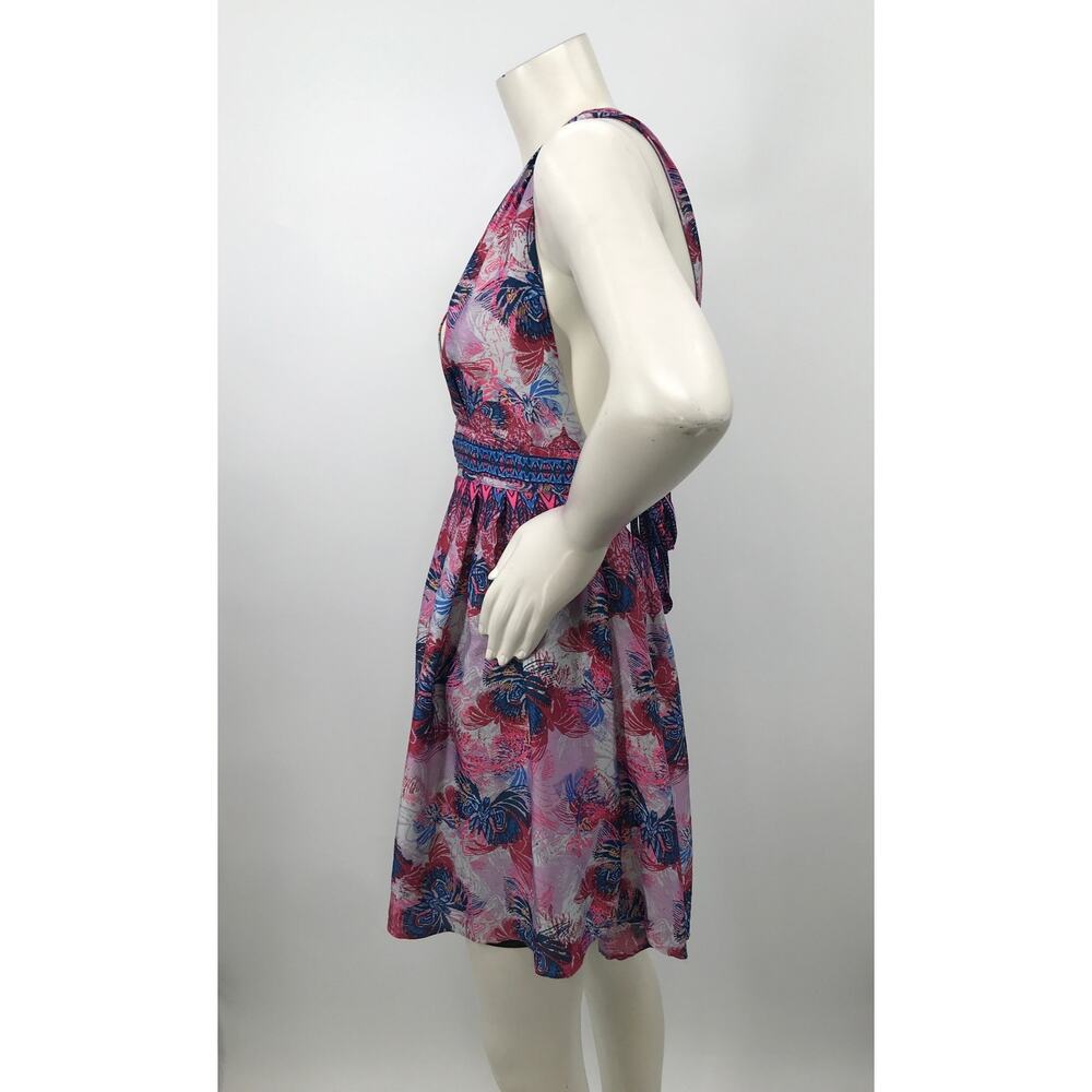 Free People Purple Combo Daydreamin Halter Mini Dress M - Picture 9 of 13